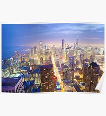 Póster Chicago Skyline