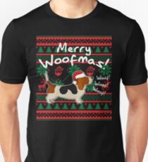 Basset Hound Merry Woofmas, Ugly Christmas Sweater Unisex T-Shirt