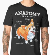 Anatomy of a Corgi T-Shirt Funny Corgis Dog Puppy Shirt Men's Premium T-Shirt