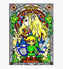 Zelda Wind Waker Glasmalerei Fotodruck