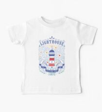 Lighthouse with a hand-lettering quote Baby Tee