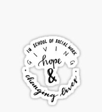 IU Social Work Sticker Sticker