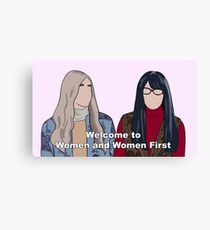 Women and Women First Canvas Print