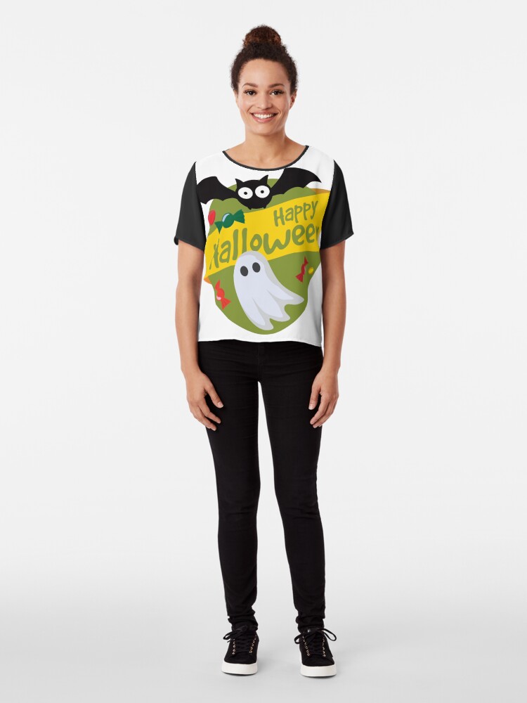 Alternate view of Happy Halloween! Chiffon Top