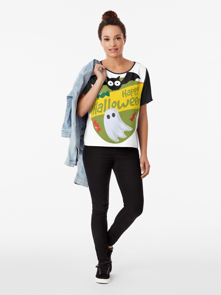 Alternate view of Happy Halloween! Chiffon Top