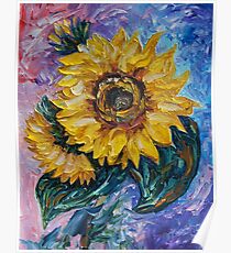 That Sunflower From The Sunflower State by OLena Art - brand Poster