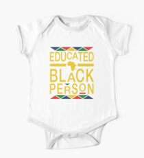 Educated Black Person One Piece - Short Sleeve