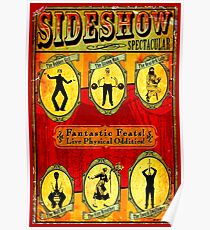 SIDESHOW SPEKTAKULÄR; Weinlese-Zirkus-Werbungs-Druck Poster
