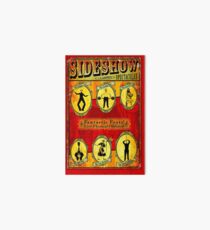 SIDESHOW SPECTACULAR; Vintage Circus Advertising Print Art Board