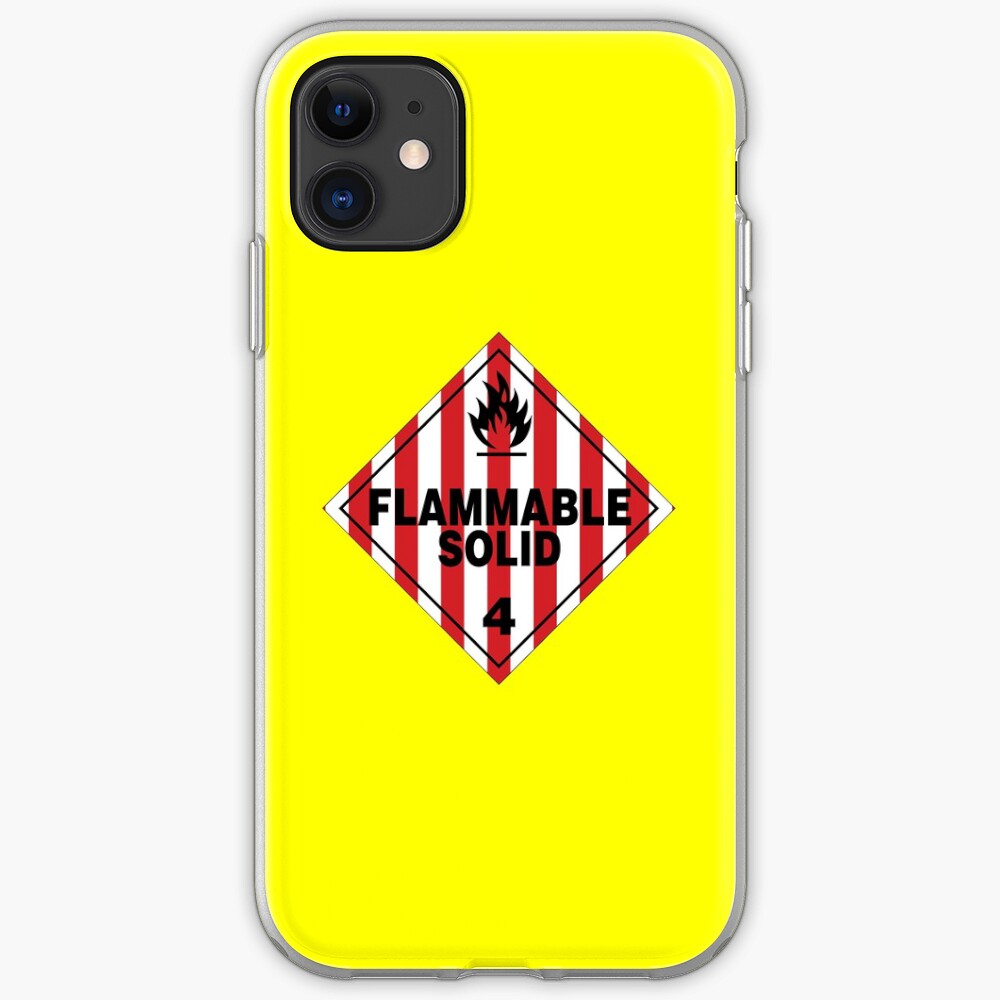 Flammable Solid iPhone Case & Cover