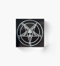 Bloque acrílico Baphomet Pentagram