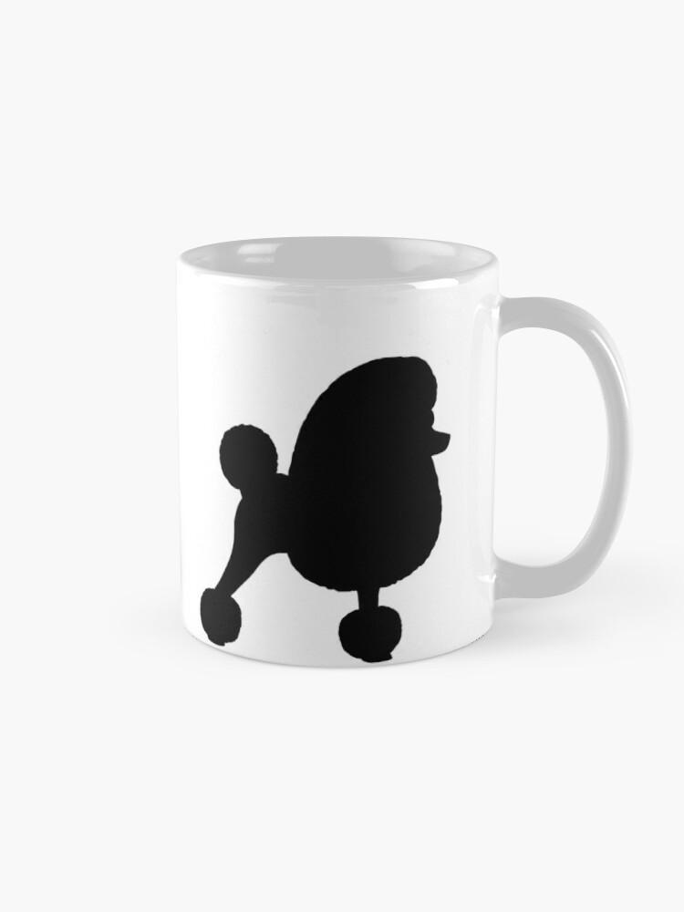 Toy Poodle Silhouette With Fancy Haircut Mug