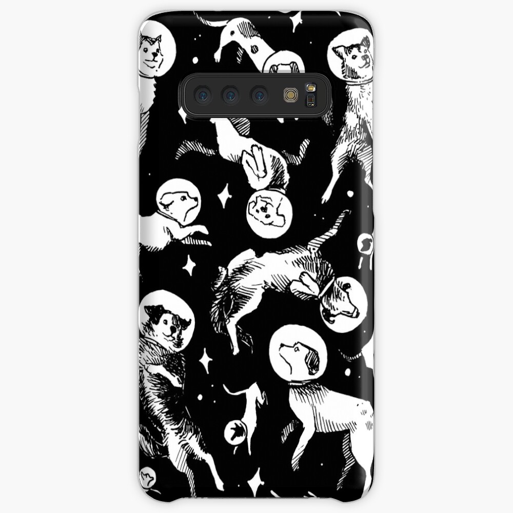Space dogs (black background) Case & Skin for Samsung Galaxy