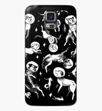 Raum Hunde (schwarzer Hintergrund) Hülle & Klebefolie für Samsung Galaxy