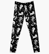 Raum Hunde (schwarzer Hintergrund) Leggings