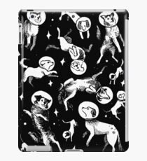 Space dogs (black background) iPad Case/Skin