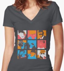 Team Fortpop Women's Fitted V-Neck T-Shirt