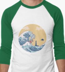 Camiseta ¾ bicolor para hombre El gran mar