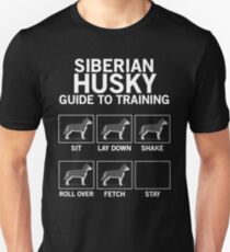 Siberian husky guide to training Unisex T-Shirt