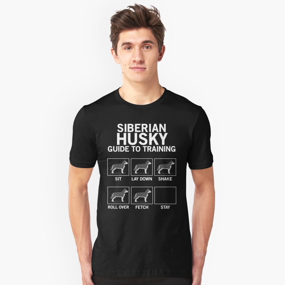 Siberian husky guide to training Slim Fit T-Shirt