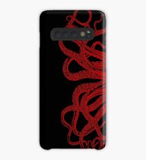 Red Vintage Octopus Tentacles Illustration Case/Skin for Samsung Galaxy