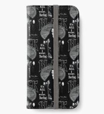 "BLACK- It's All I Wear"- Morticia Addams iPhone Wallet/Case/Skin