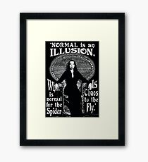 Morticia Addams-"Normal Is An Illusion..." Framed Print