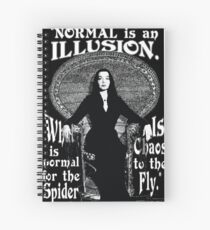 Morticia Addams-"Normal Is An Illusion..." Spiral Notebook