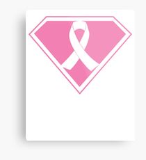 For the Cure Ribbon Breast Cancer Awareness Metal Print