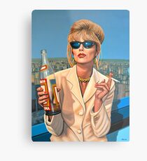 Joanna Lumley as Patsy Stone painting Metal Print