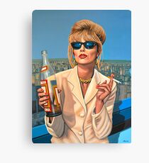 Joanna Lumley as Patsy Stone painting Canvas Print