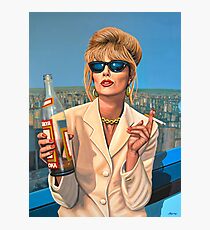 Joanna Lumley as Patsy Stone painting Photographic Print