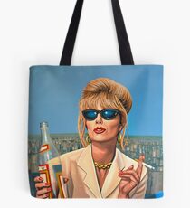 Joanna Lumley as Patsy Stone painting Tote Bag