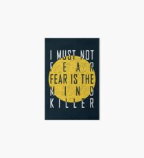 Dune - The Litany Against Fear (White) Art Board
