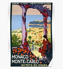 Weinlese-Monaco Monte Carlo Vintages Plakat Poster