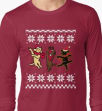 Happy Dancing Labradors Christmas Long Sleeve T-Shirt