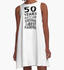 50th Wedding Anniversary Funny Married To Best Friend A-Line Dress
