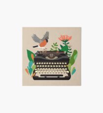 The bird and the typewriter Art Board