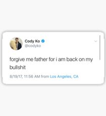 Cody Ko tweet Sticker