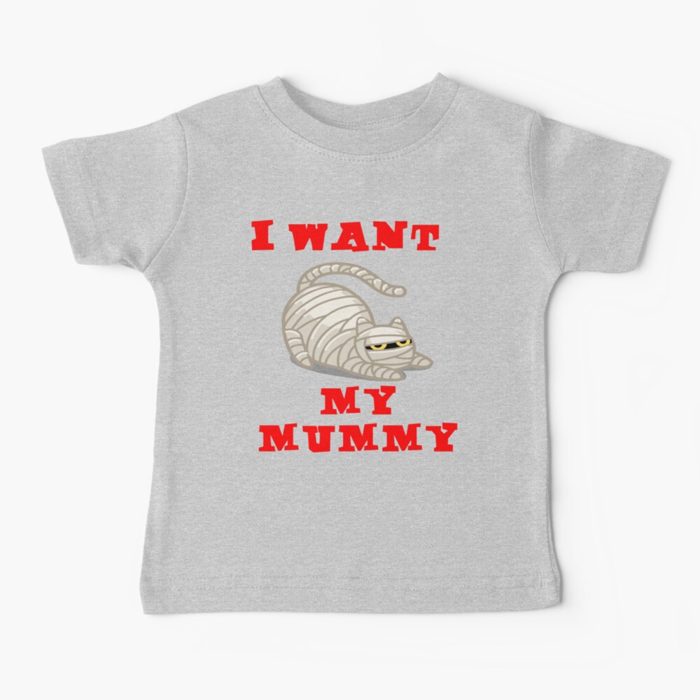 Cute Halloween Mummy Cat for Babies and Kids! Baby T-Shirt