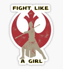 Fight like a girl - King Sticker