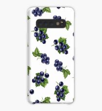 Watercolor black currants pattern Case/Skin for Samsung Galaxy