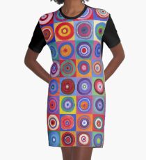 In Square Circle 64 Graphic T-Shirt Dress