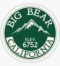 BIG BEAR LAKE CALIFORNIA SKIING SKI LAKE BOAT BOATING SNOWBOARD Sticker