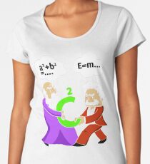 Pythagoras fights Einstein t-shirt Women's Premium T-Shirt