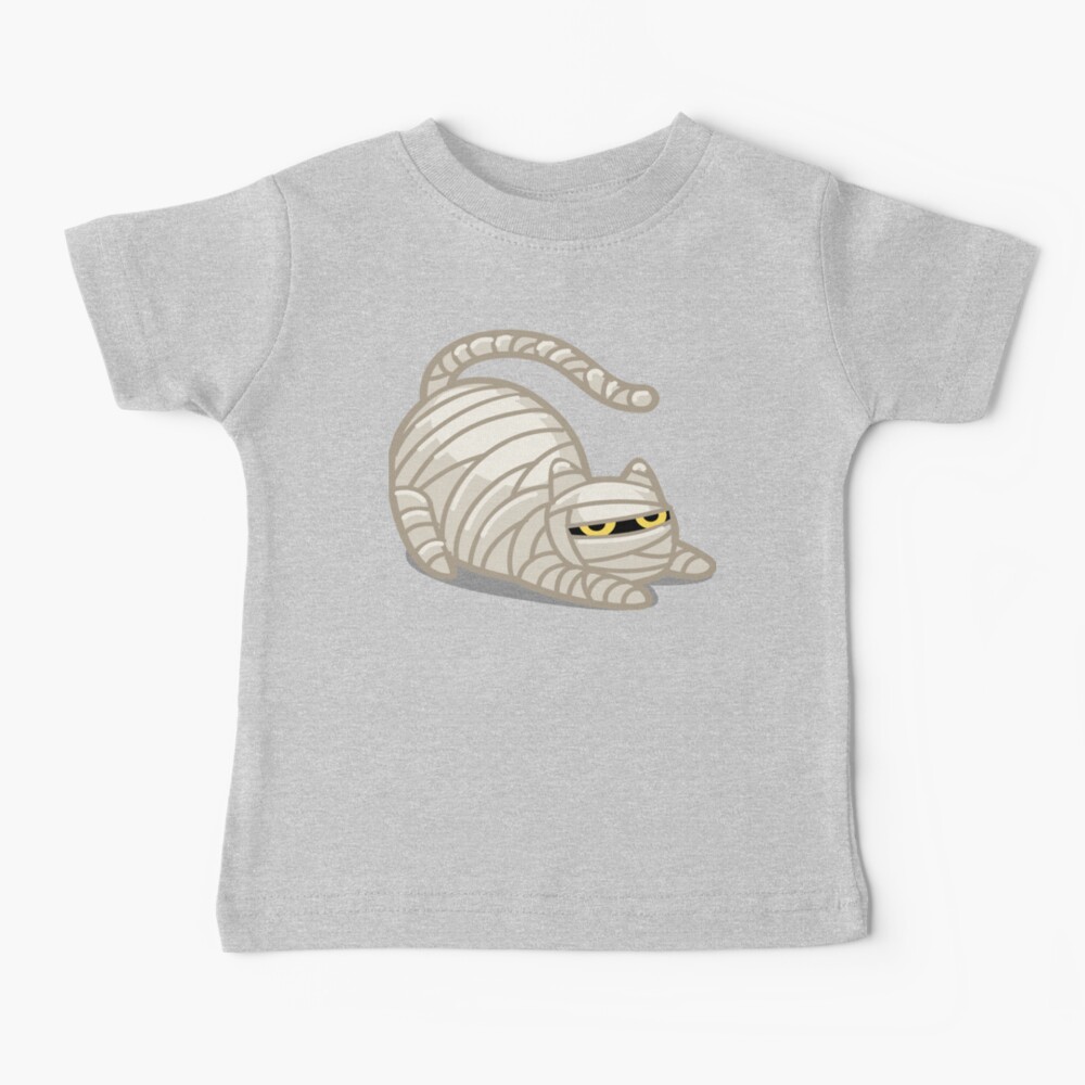 Cute Halloween Mummy Cat for Babies and Kids! Baby T-Shirt