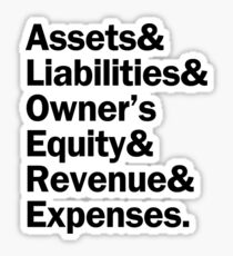 Accounting Accounts | Black Sticker