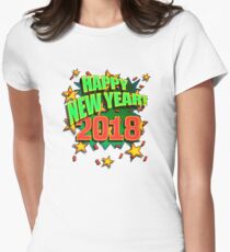 Happy New Year 2018 Women's Fitted T-Shirt