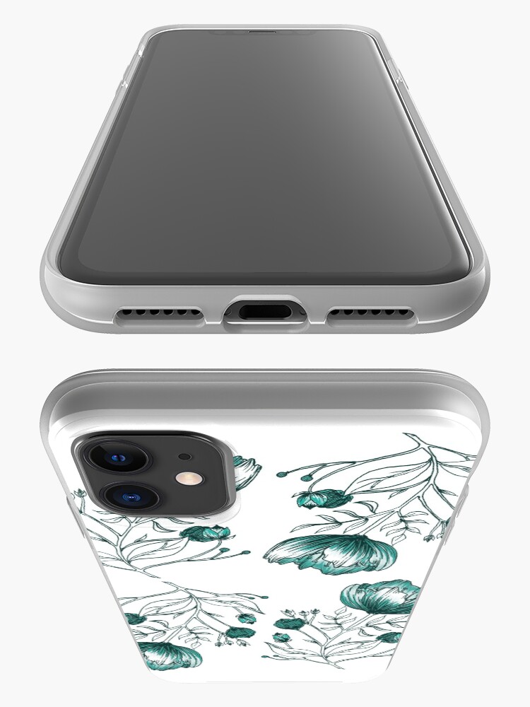 Coque iPhone ''Fleur Bleue' : autre vue