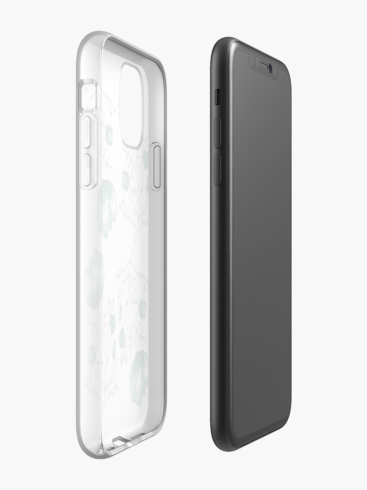 Coque iPhone ''Fleur Bleue' : autre vue